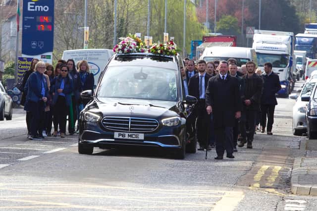 The funeral takes place of Jody Keenan