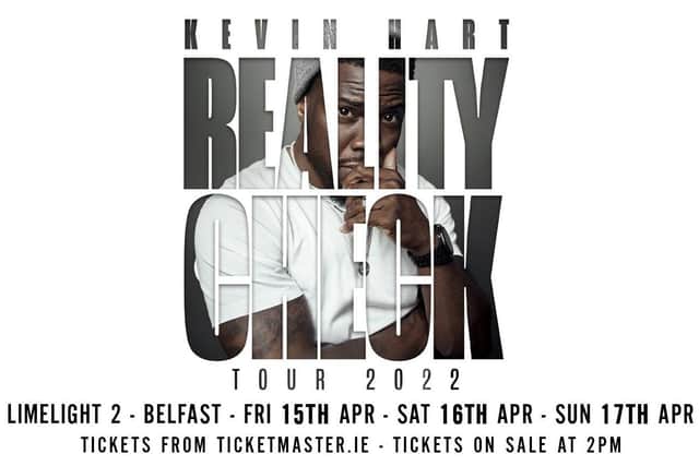 Kevin Hart announces three extra shows at Limelight Belfast this weekend - Here's how to get tickets.