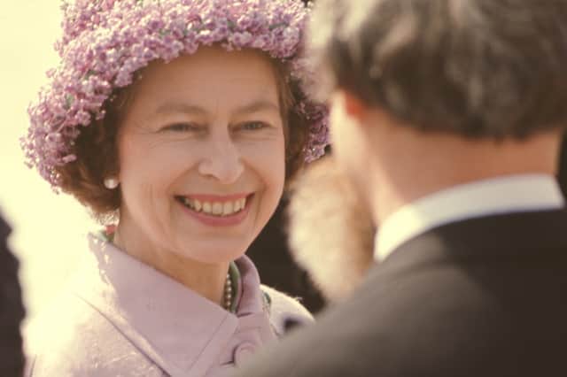 The Queen during a visit to Japan in 1975.