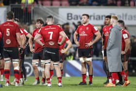 Dejected Ulster players following defeat to Toulouse. Pic by PA.