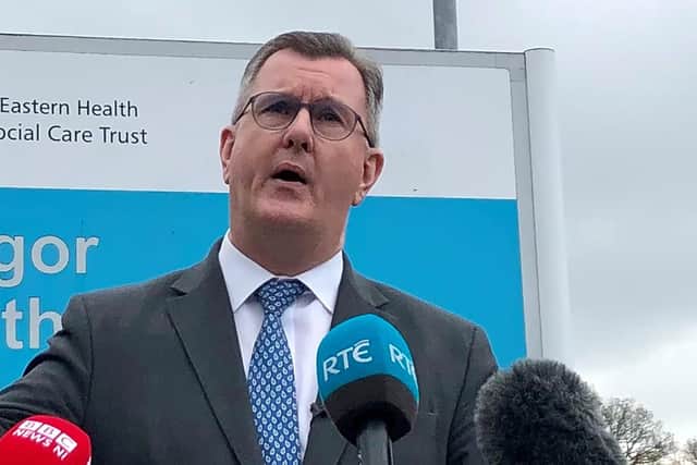 DUP leader Sir Jeffrey Donaldson wants to impose a windfall tax on energy firms and remove some of the green taxes currently levied on energy bills