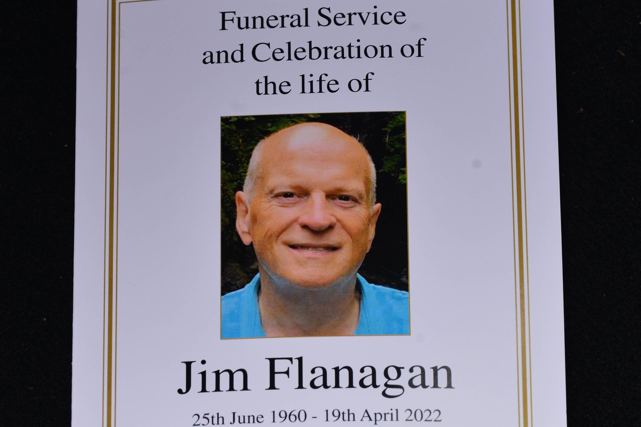 Ulster rugby captain and ex-chief of the RUC at funeral for ex-Belfast Telegraph news editor Jim Flanagan after his death at 61