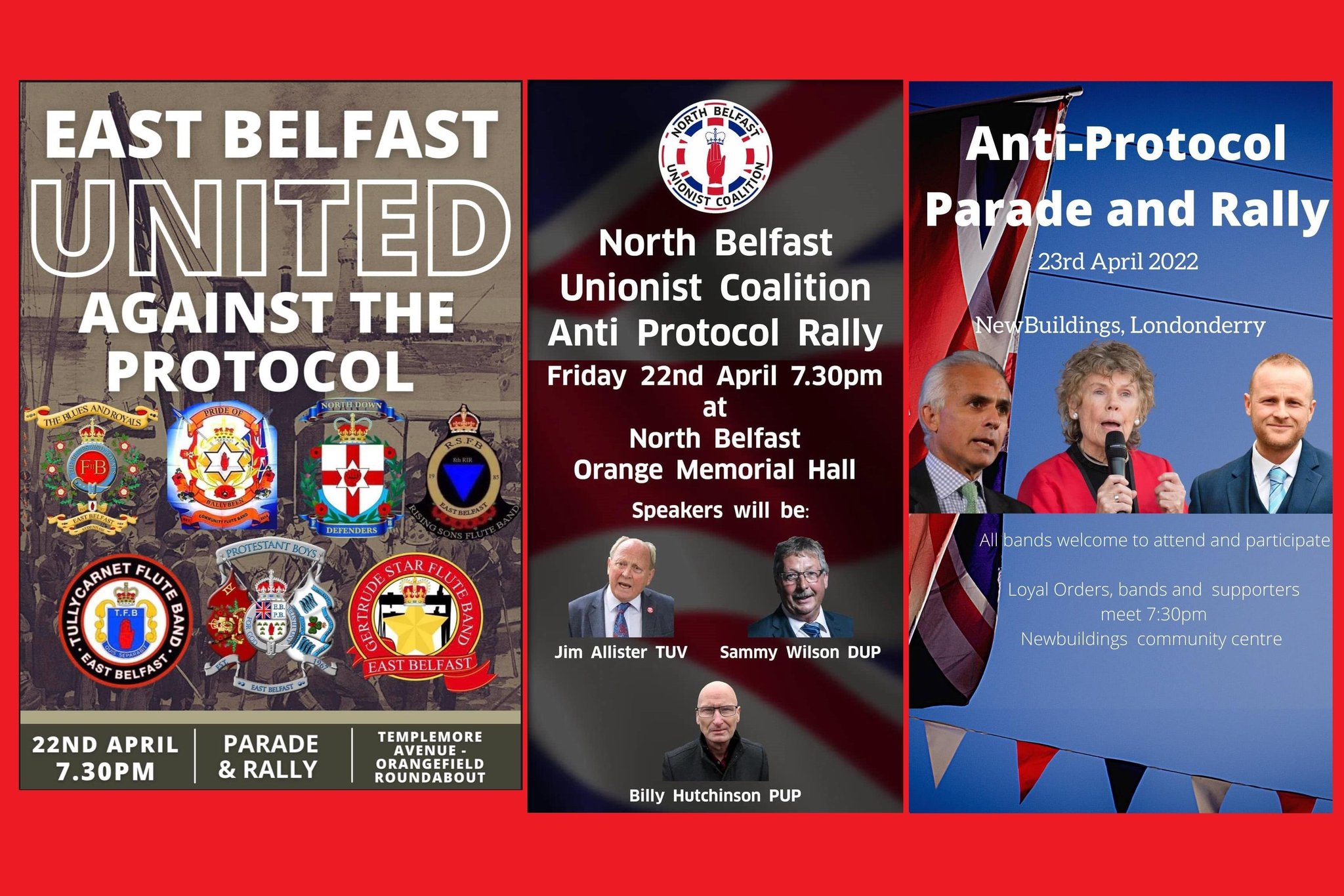 UPDATED: All upcoming anti-Protocol parades and rallies across Northern Ireland