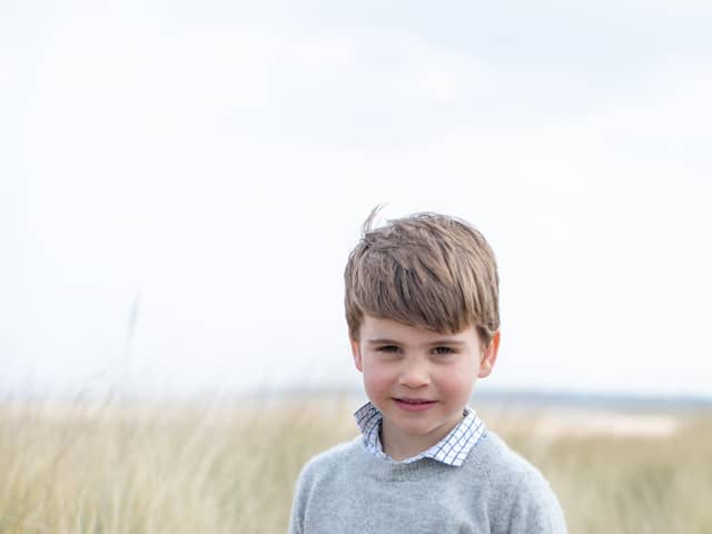 Prince Louis in one of the photos taken by the Duchess of Cambridge