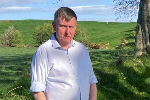 DUP North Antrim Assembly election candidate Mervyn Storey who has condemned pro-Russian graffiti which appeared on the road at the Dark Hedges in Co Antrim, a site made famous across the world after appearing in Game of Thrones