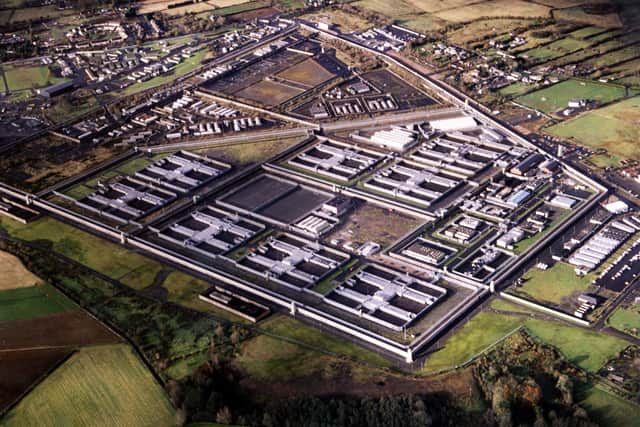Aerial view of the Maze Prison