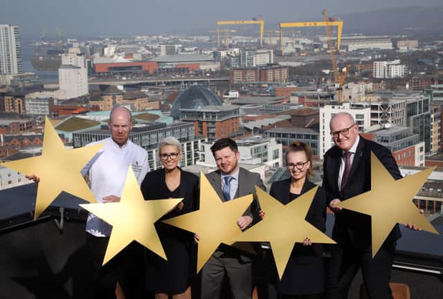 Damian Tumilty, executive head chef, Suzanne McCrum, events manager, Damien McDonald, hotel operations manager, Aimee Drummond, food & beverage supervisor and Stephen Meldrum, general manager