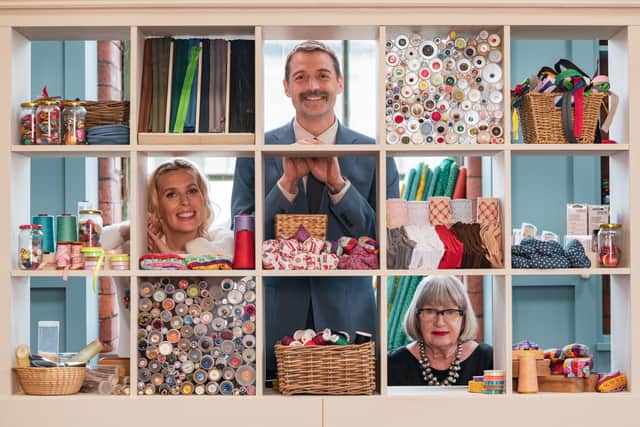 Sara Pascoe, Patrick Grant and Esme Young