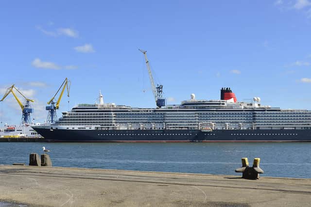 Cunard's Queen Victoria in Belfast harbour