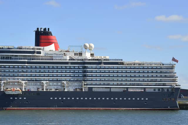 The Queen Victoria is the largest cruise ship ever to drydock in the UK