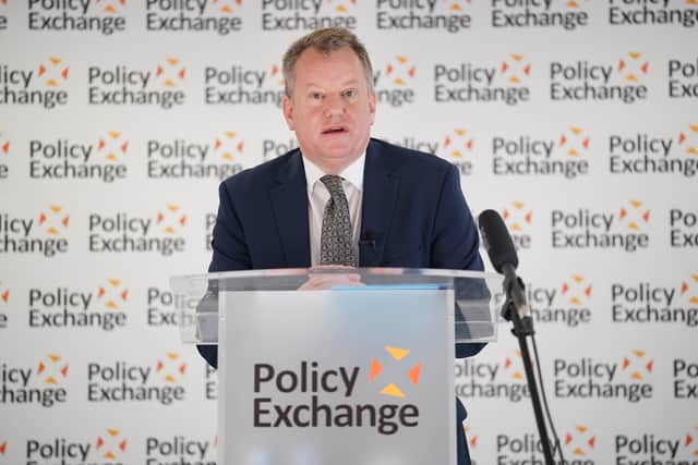 Former Brexit minister and UK chief negotiator Lord Frost gives a Policy Exchange talk titled 'The Northern Ireland Protocol: How we got here - and what should happen now?