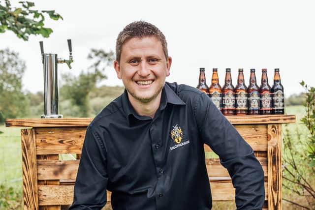 Ryan McCracken of McCracken’s Real Ales in Portadown is growing sales here and in Britain