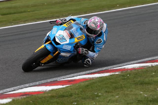Lee Johnston on the Ashcourt Racing Yamaha. Picture: David Yeomans.
