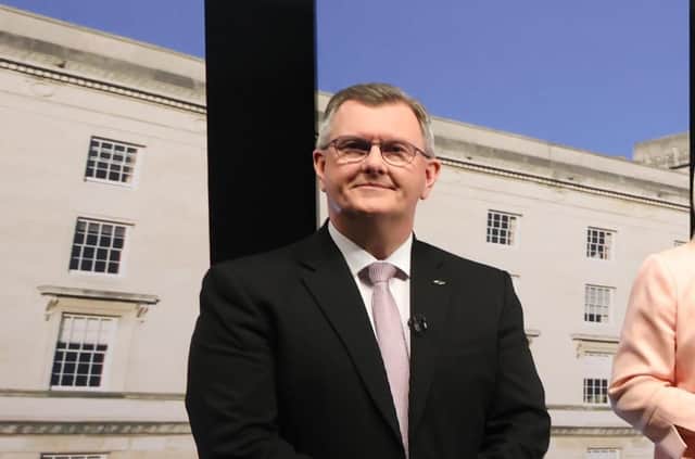 The DUP leader Sir Jeffrey Donaldson said he will agree a programme for government at Stormont with other parties