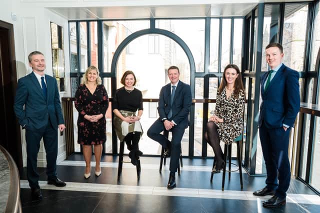 Carson McDowell partners Richard Dickson, Hilary Griffith, Neasa Quigley, Roger McMillan, Kathleen Byrne and Damian McElholm