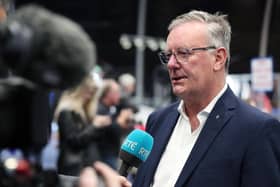 Press Eye - Belfast - Northern Ireland - 6th May 2022 - Mike Nesbitt - Ulster Unionist Party at the Northern Ireland Assembly Election Count at Titanic Exhibition Centre, BelfastPhoto by Kelvin Boyes / Press Eye.