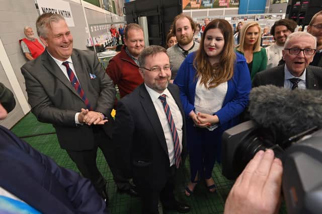 The UUP's Robin Swann was elected on first preference votes.