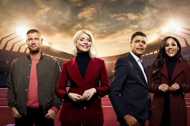 Freddie Flintoff, Holly Willoughby, Chris Kamara and Alex Scott