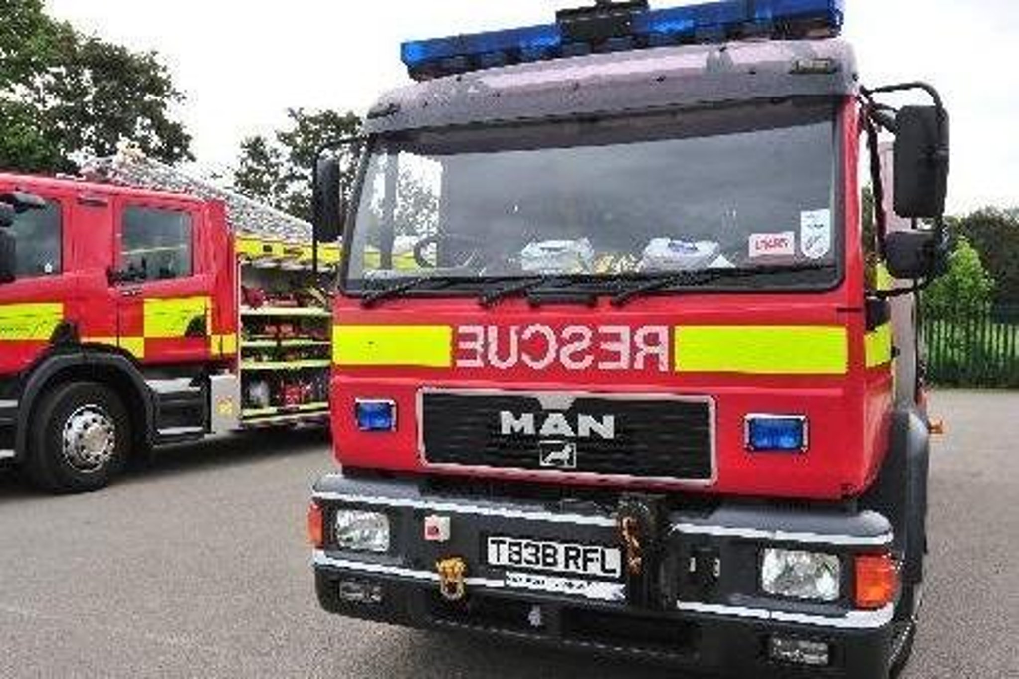 Large fire of 'hazardous materials' brought under control in early hours