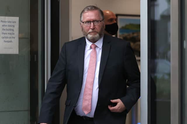 Ulster Unionist Leader Doug Beattie leaving Erskine House, Belfast, after a meeting with Northern Ireland Secretary Brandon Lewis. Picture: Liam McBurney/PA Wire