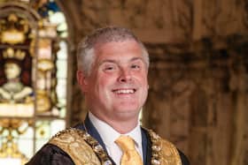 Alliance Party councillor Michael Long, who has been installed as the new Lord Mayor of Belfast.