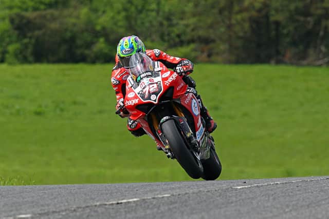 Australian rider Josh Brookes posted the fastest overall lap on Tuesday at the North West 200 as he led the Superbike time sheets on the PBM MCE Ducati.