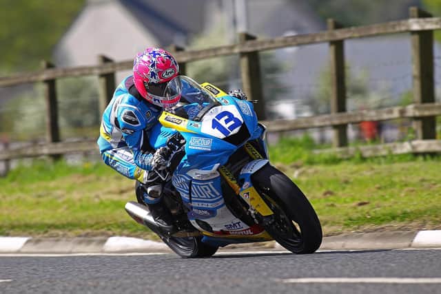 Lee Johnston set the Supersport pace at the North West 200 on Tuesday.