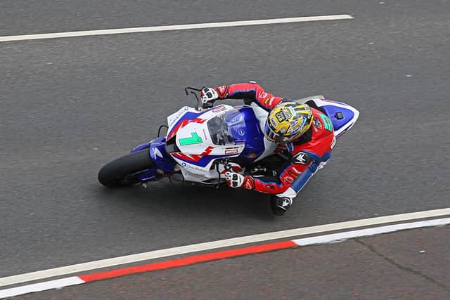 Glenn Irwin set a scorching pace in the Superbike class on his way to pole on the Honda Racing UK Fireblade.