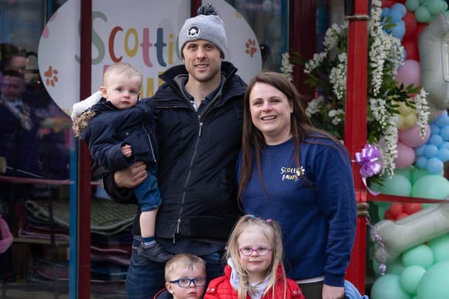 Local entrepreneur Jenna Mitchell and her family