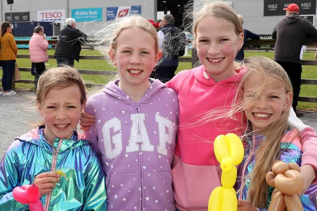 Rachel, Anna, Sarah and Martha Hook were all having a ball on day three of the Balmoral Show.

 Photograph by Declan Roughan / Press Eye.