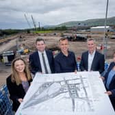 Olivia Stewart. NI Chamber, Christopher Morrow, NI Chamber, Duncan McAllister, Translink, Patrick Anderson Translink chief financial officer and Louise Sterritt, Translink