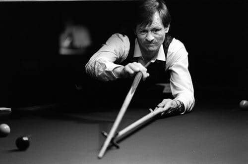Alex Higgins won his second and last snooker world title in 1982