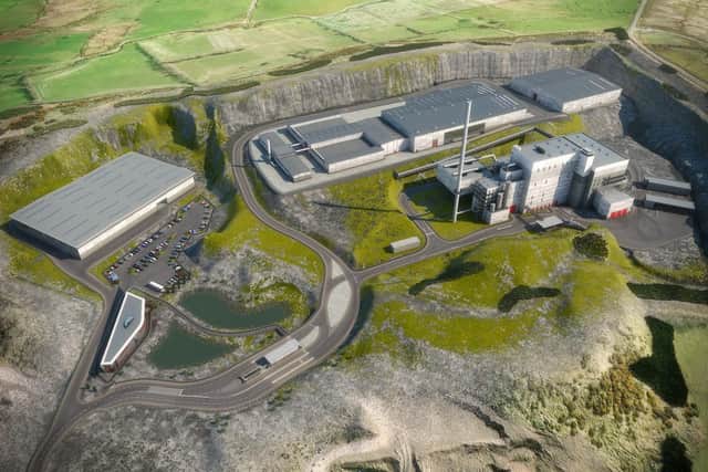 A computer generated image of the proposed facility in Mallusk.