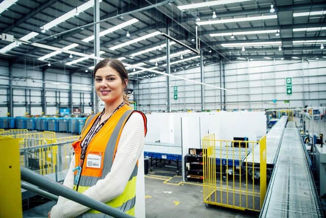 Fionnula Mooney from Ballycastle works at the Amazon delivery station in Motherwell
