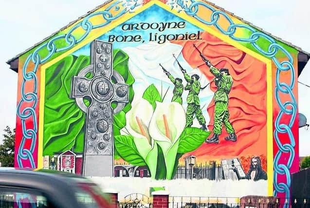 An IRA mural in north Belfast