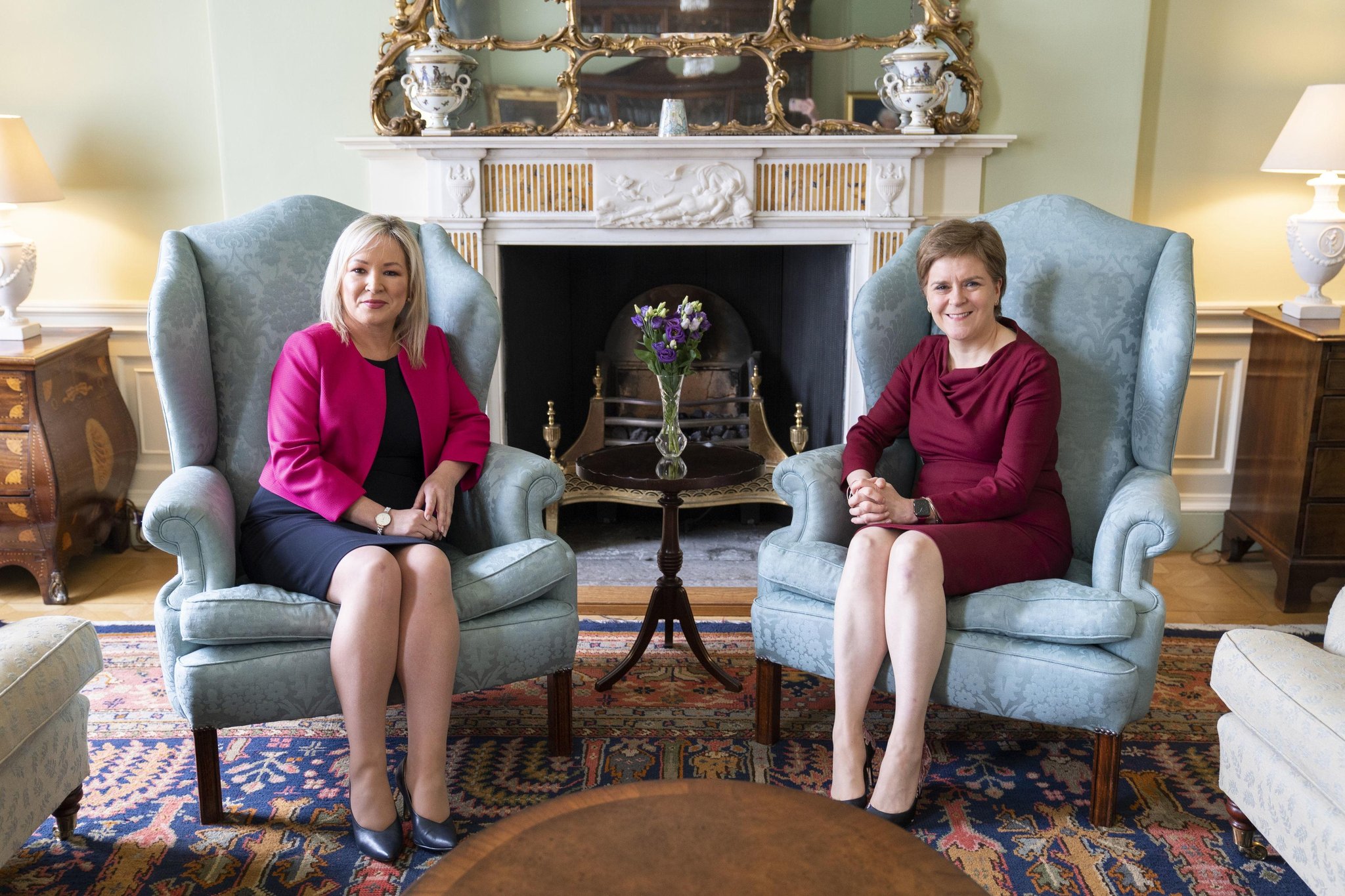 Michelle O'Neill and Nicola Sturgeon discuss NI Protocol in Edinburgh meeting