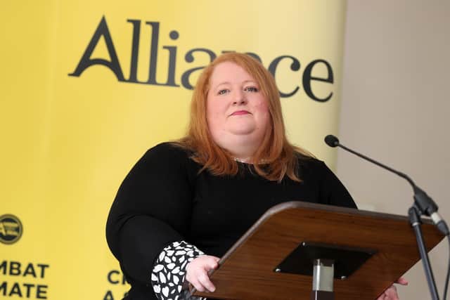Alliance.

Party leader Naomi Long. 

Picture by Jonathan Porter/PressEye