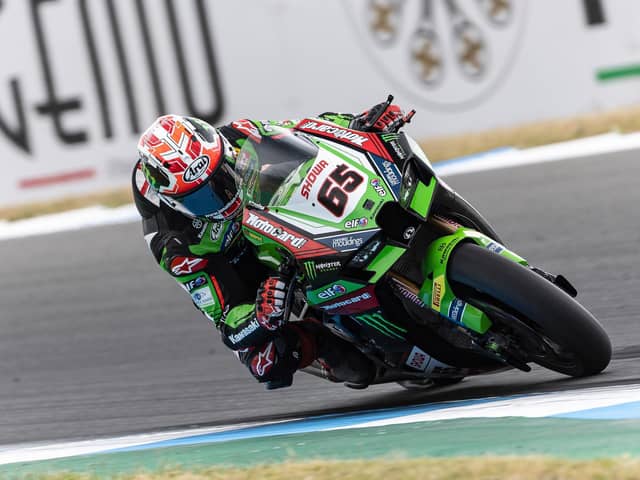 Kawasaki rider Jonathan Rea won Sunday's two World Superbike races at Estoril in Portugal.
