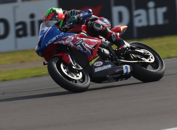 Josh Day sustained a 'significant head injury' in the crash at Donington Park.