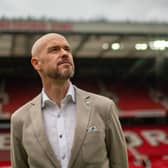 Newly-appointed Manchester United manager Erik ten Hag during his unveiling at Old Trafford. Pic by PA.