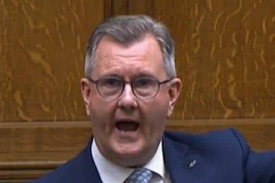Sir Jeffrey Donaldson in the Commons