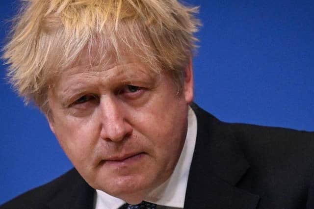 Boris Johnson appeared stunned at Sue Gray's  'partygate' report