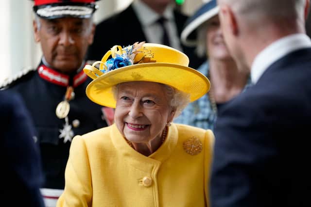 The Queen during her visit to Paddington Station in London on May 17 to mark the completion of London's Crossrail project, ahead of the opening of the new 'Elizabeth Line' rail service