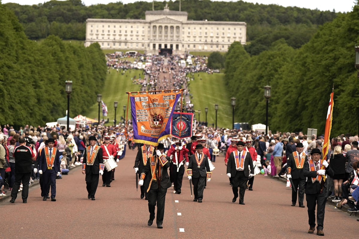 Northern Ireland Centenary: WATCH long 10 minute clip of start of the parade