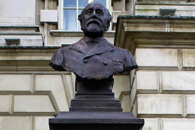William James Pirrie's contribution to Belfast is remembered with a memorial at the city hall