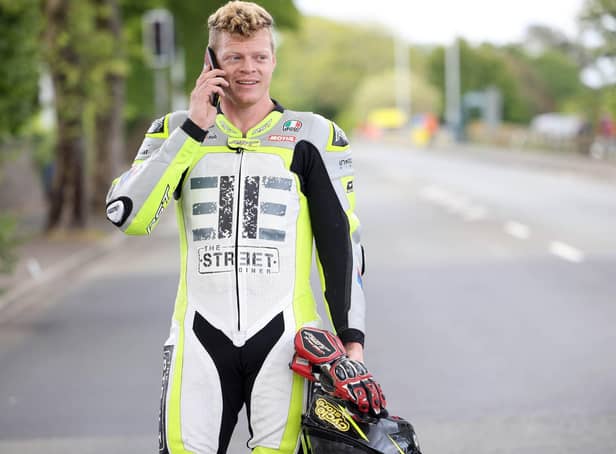 English rider Sam West pictured before TT practice on Monday evening.