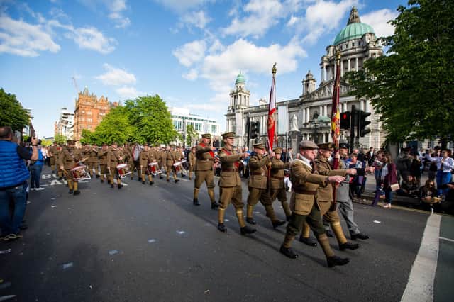 The BBC has come under fire from unionists over its coverage of Saturday’s Centennial parade in Belfast