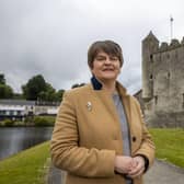 Dame Arlene Foster at Enniskillen Castle in her former Assembly constituency of Fermanagh and South Tyrone
