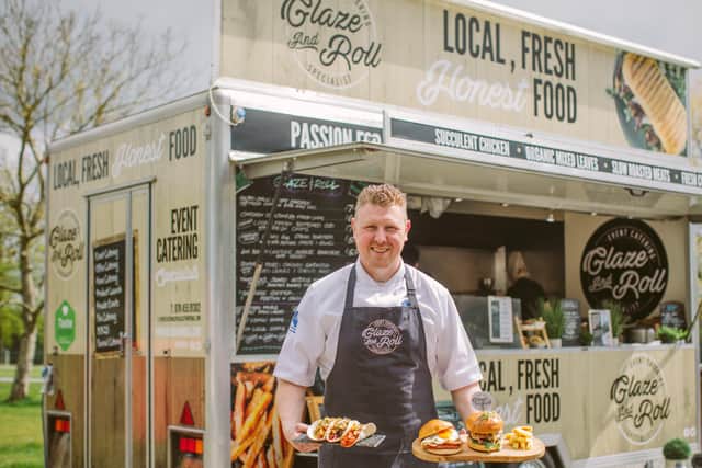 Wayne McCall of Glaze & Roll pictured at the company’s colourful food trailer