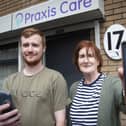 Andrew Taylor and Ann-Marie Cassidy from Praxis Care Londonderry